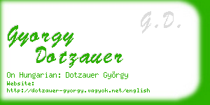 gyorgy dotzauer business card